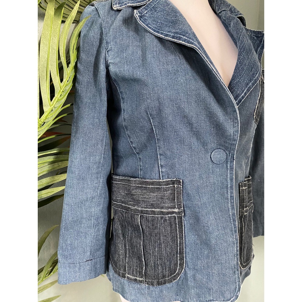 Marc Jacobs Patchwork Denim Blazer - image 2